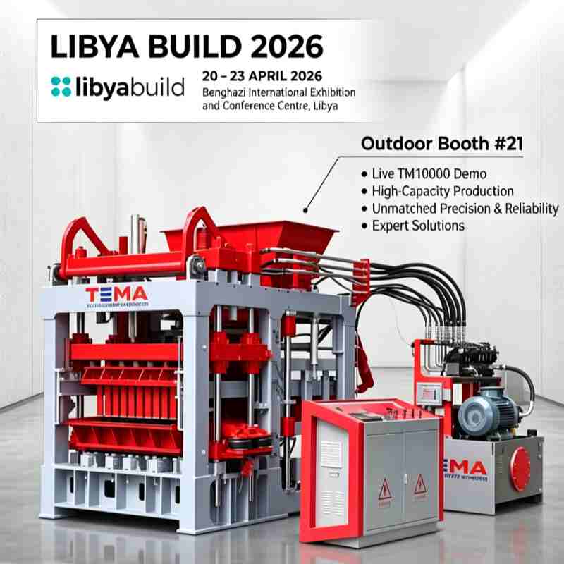 TEMA présente la machine à blocs TM10000 de pointe à LIBYA BUILD 2026
