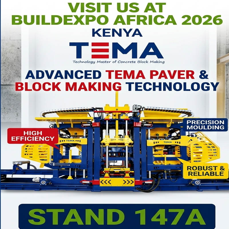 TEMA arrive au Kenya ! Venez rencontrer TEMA à BUILDEXPO AFRICA 2026 !